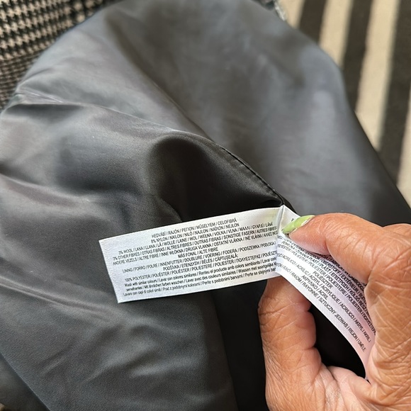 PRIMARK PLAID TOPCOAT SIZE 10 - Picture 7 of 7